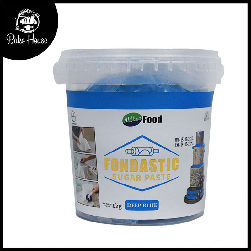 Milkyz Food Fondastic Deep Blue Fondant Sugar Paste 1kg