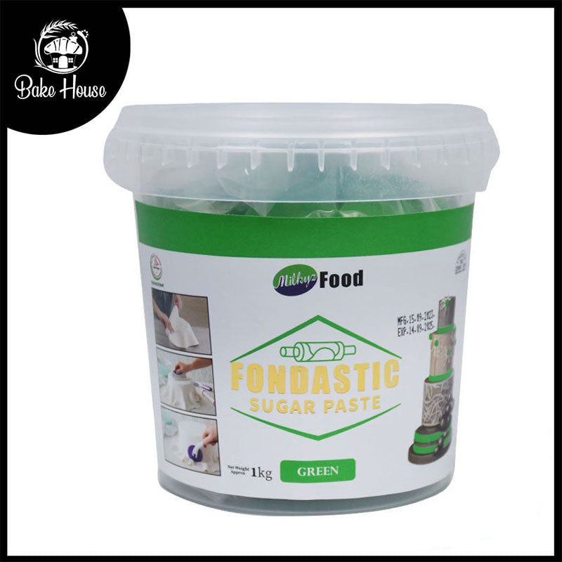 Milkyz Food Fondastic Green Fondant Sugar Paste 1kg