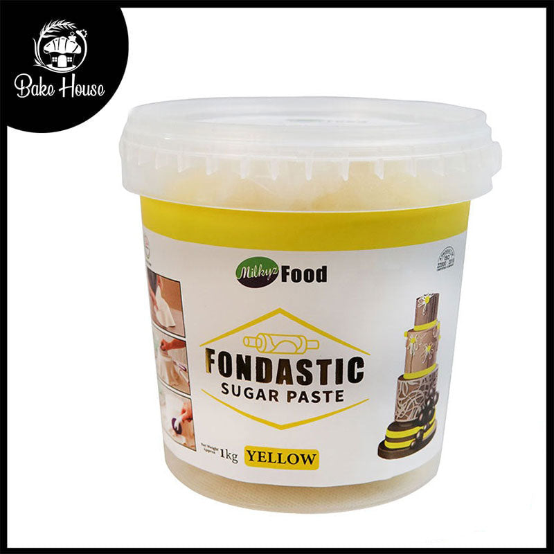 Milkyz Food Fondastic Yellow Fondant Sugar Paste 1Kg