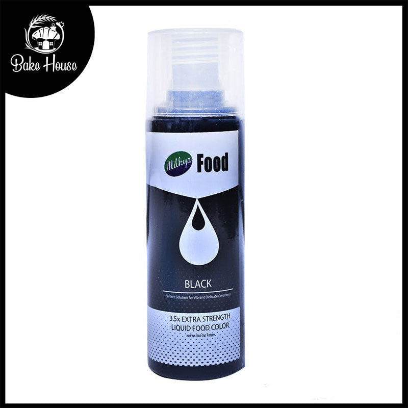 Milkyz Food Liquid Food Color Black 120ML Bottle