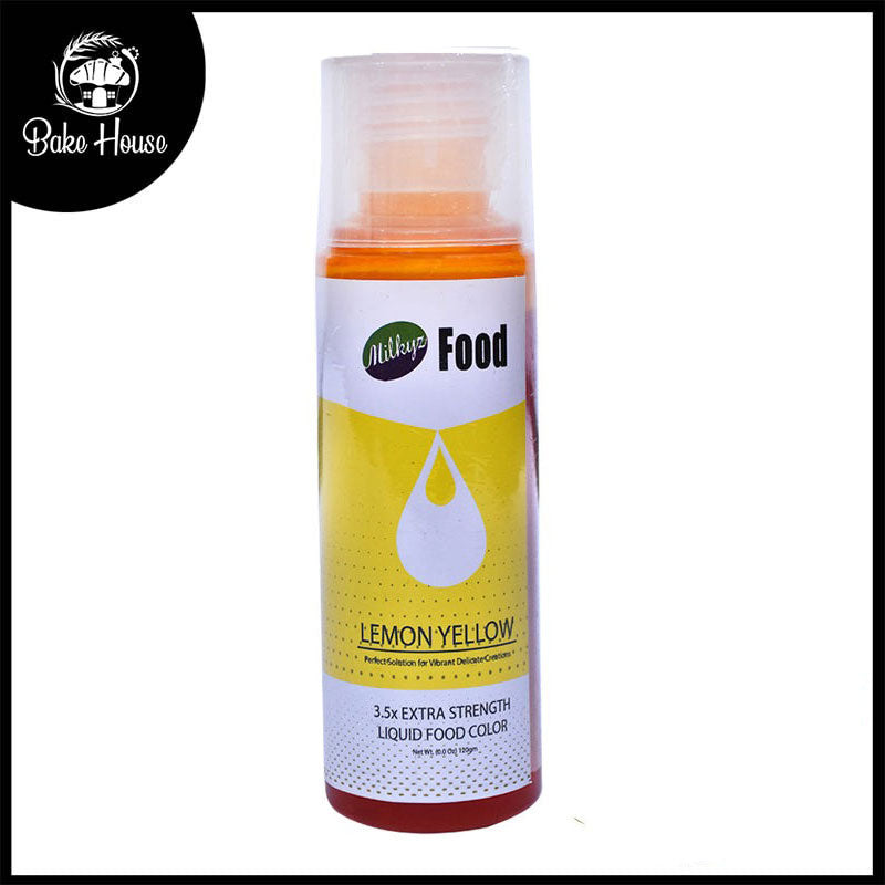 Milkyz Food Liquid Food Color Lemon Yellow 120ML Bottle