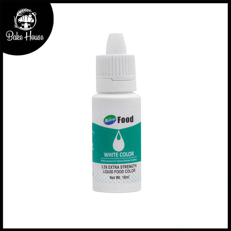 Milkyz Food Liquid Food Color White 18ML Dropper Bottle