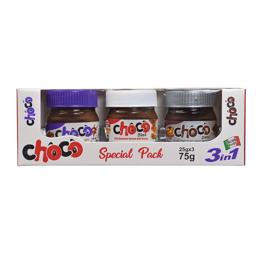 Milkyz Food Mini Choco Spread Special Eidi Pack 25g Jar 3Pcs