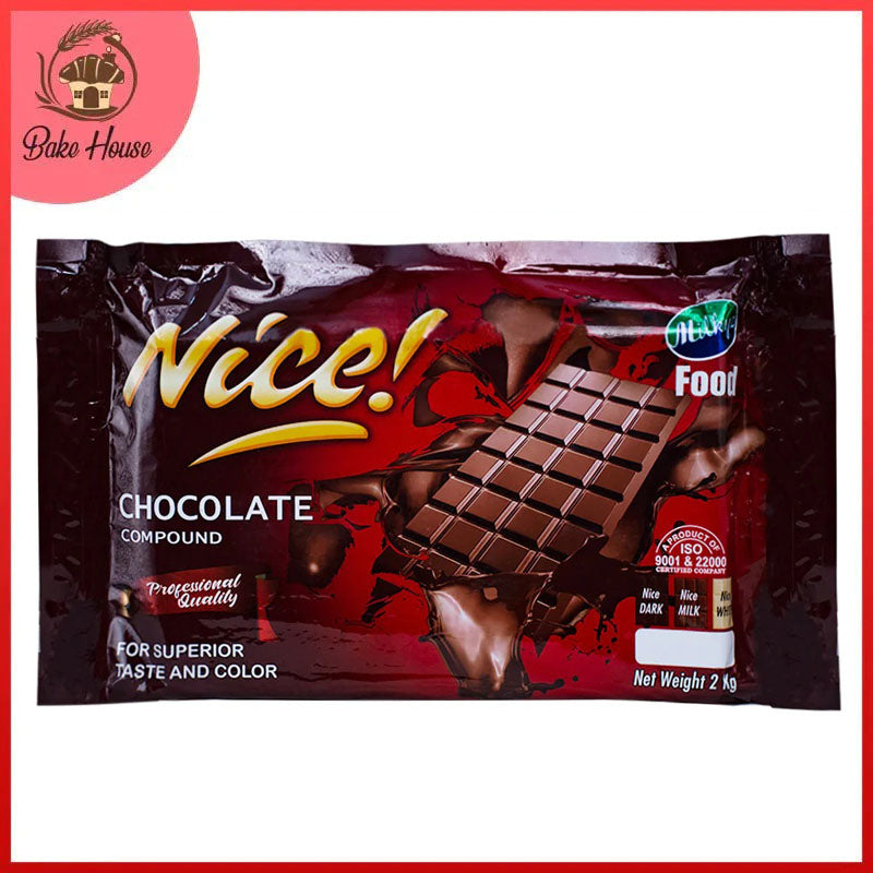 Milkyz Food Nice Dark Chocolate Compound 2KG Slab