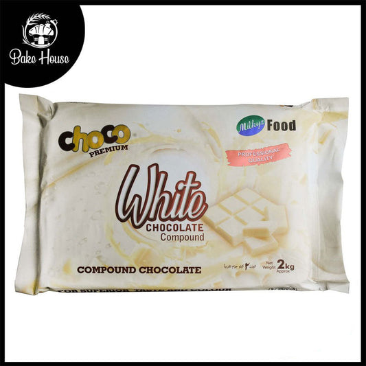 Milkyz Food Premium White Chocolate Compound 2KG Pack
