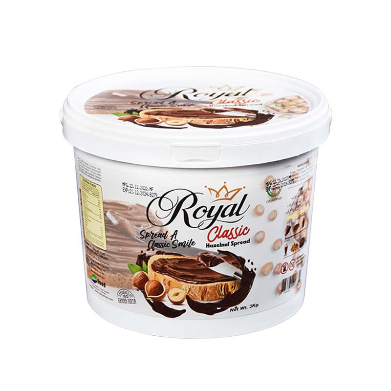 Milkyz Food Royal Classic Hazelnut Spread 3KG Bucket