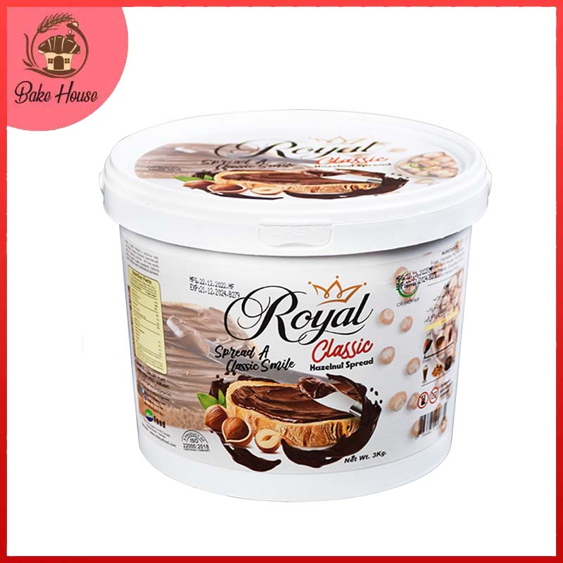 Milkyz Food Royal Classic Hazelnut Spread 3KG Bucket