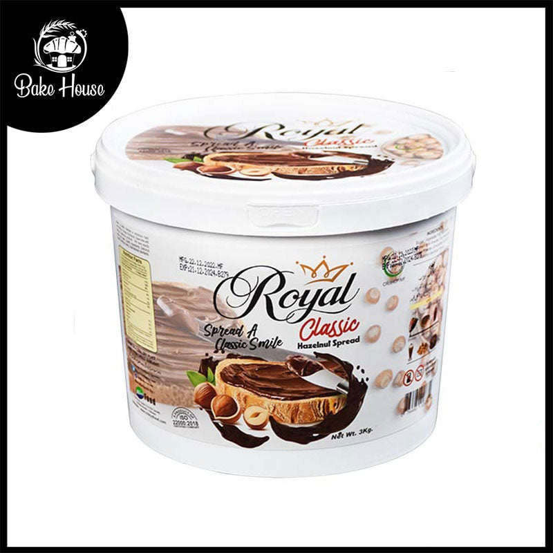 Milkyz Food Royal Classic Hazelnut Spread 3KG Bucket