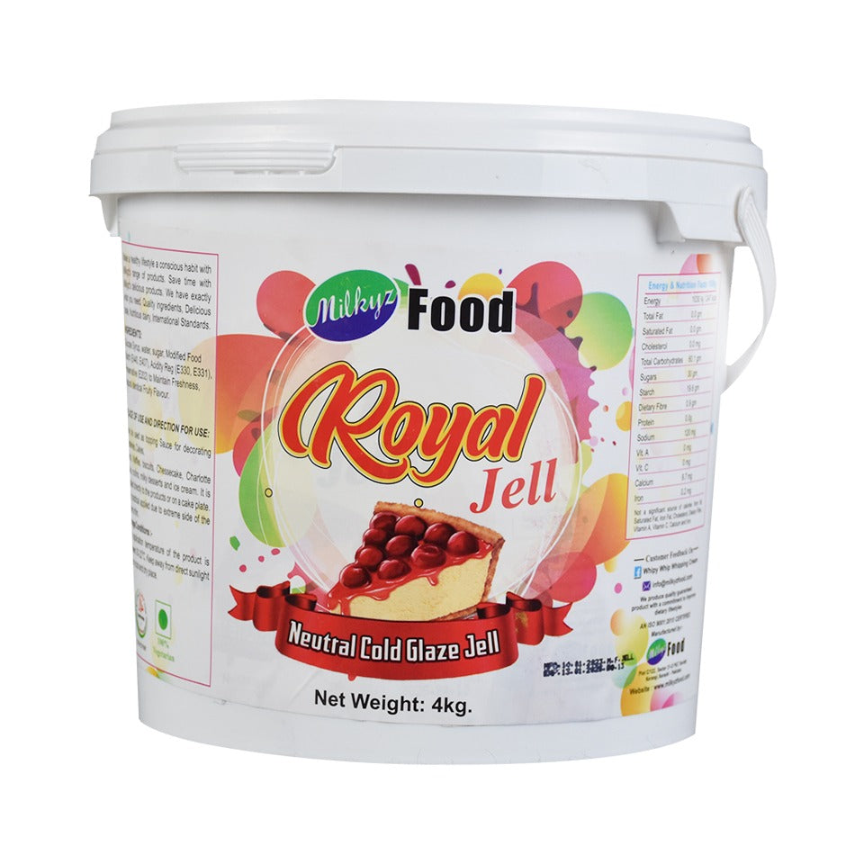 Milkyz Food Royal Neutral Cold Glaze Jell 4KG Bucket