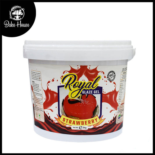 Milkyz Food Royal Strawberry Glaze Gel 3KG Bucket