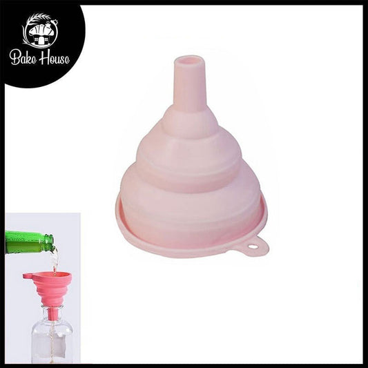 Mini Collapsible Foldable Silicone Funnel