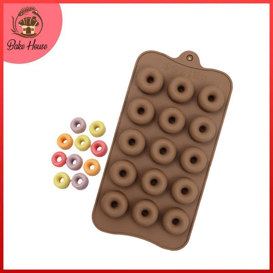 Mini Donut Silicone Chocolate Mold 15 Cavity