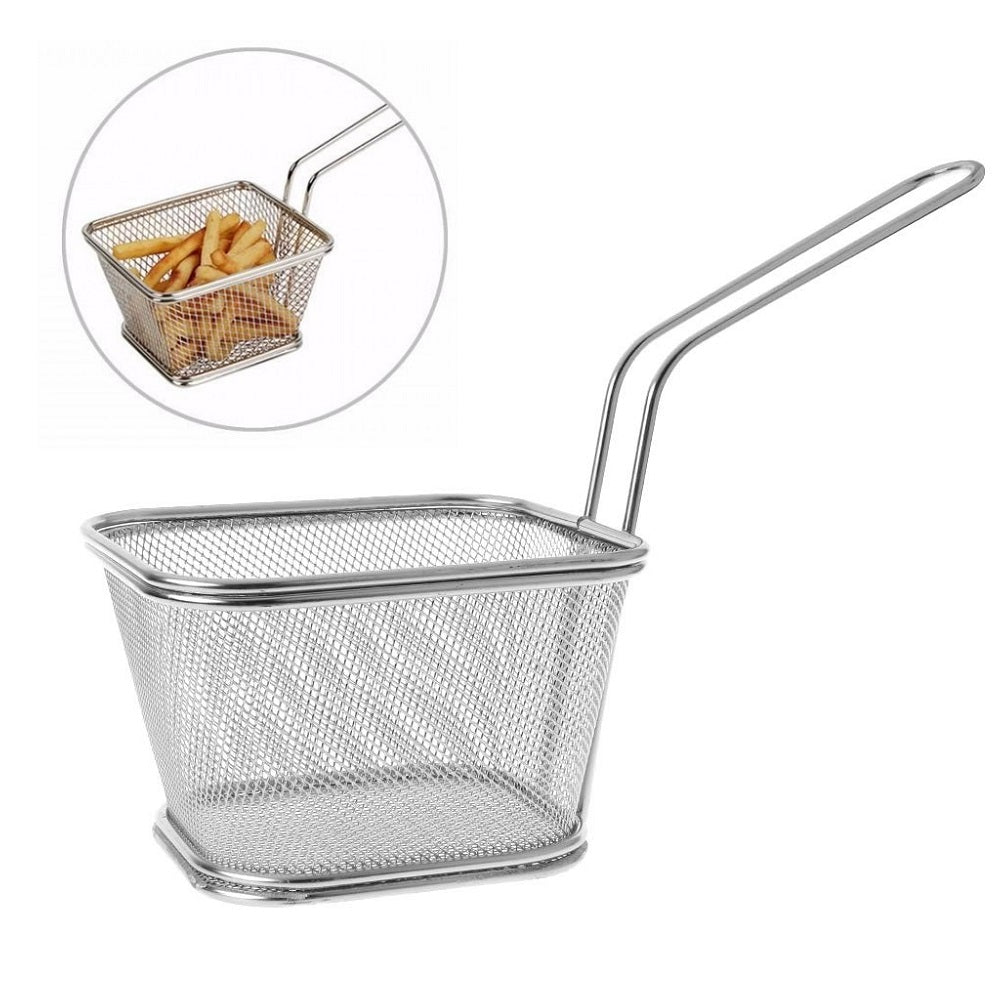 Large Fry Basket Stainless Steel