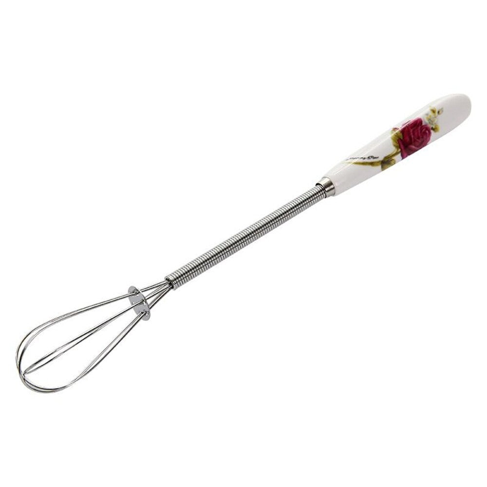 Mini Hand Whisk Stainless Steel Plastic Handle