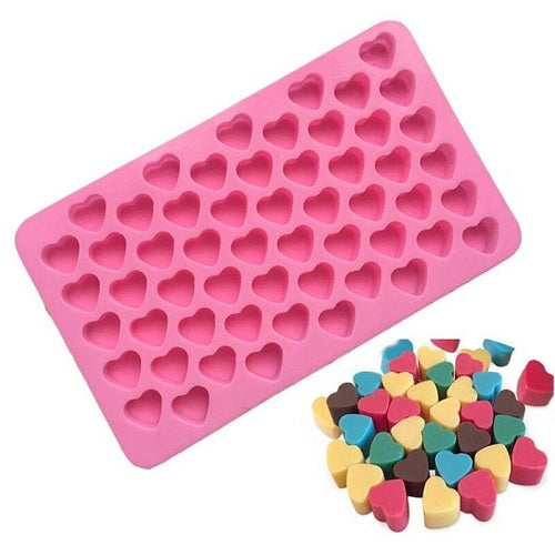 Mini Heart Shape Silicone Chocolate Mold 55 Cavity