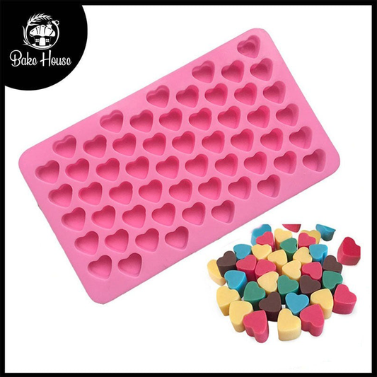 Mini Heart Shape Silicone Chocolate Mold 55 Cavity