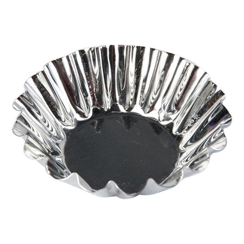 Mini Tart Pan Silver 4 Pcs Set 6.5cm