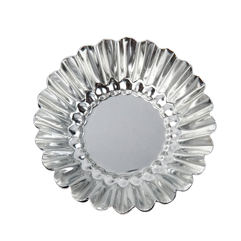 Mini Tart Pan Silver 4 Pcs Set 7.2cm