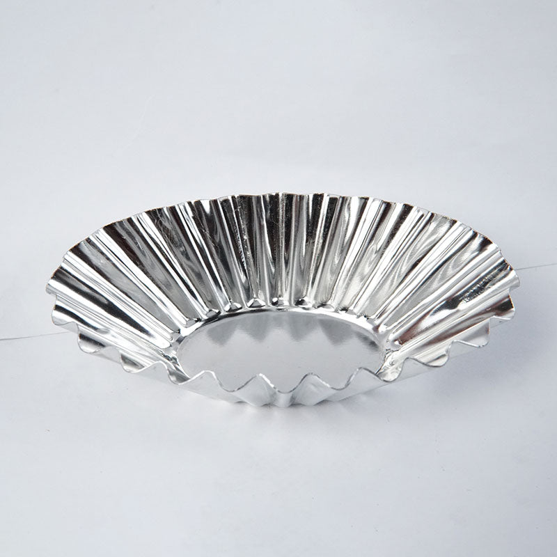 Mini Tart Pan Silver 4 Pcs Set Oval