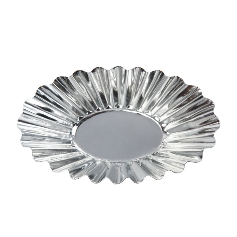 Mini Tart Pan Silver 4 Pcs Set Oval