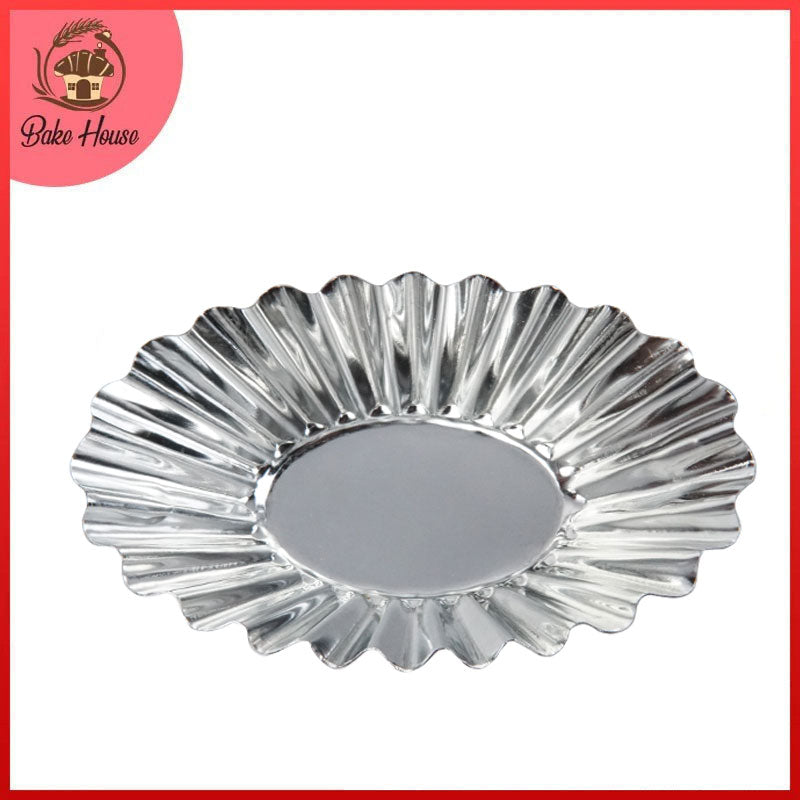 Mini Tart Pan Silver 4 Pcs Set Oval