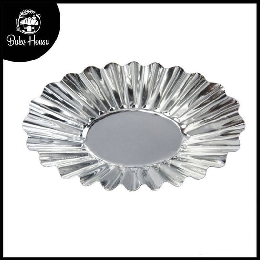 Mini Tart Pan Silver 4 Pcs Set Oval