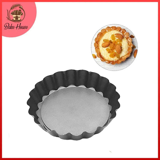 Mini Tart Pie Pan Round Loose Bottom Non Stick 10cm