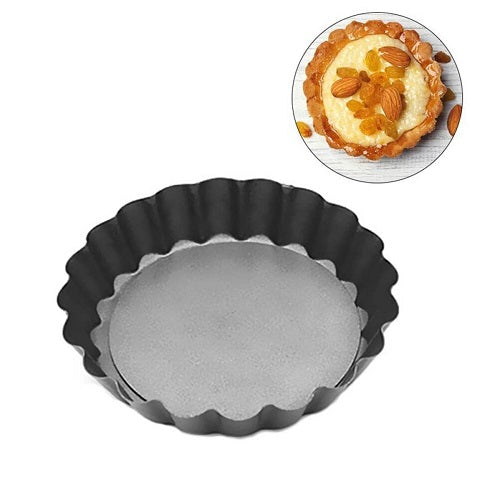 Mini Tart Pie Pan Round Loose Bottom Non Stick 12cm