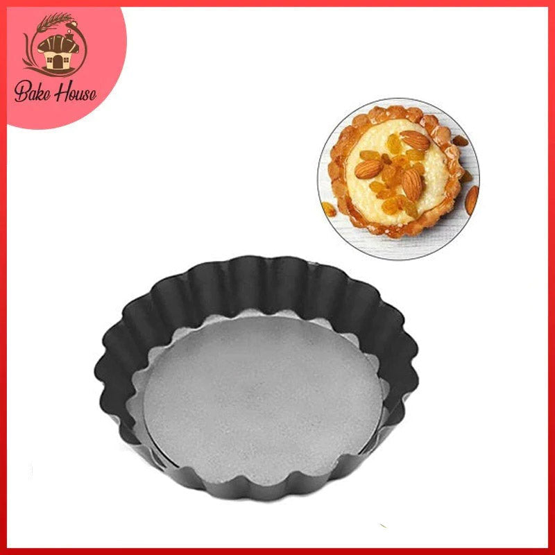 Mini Tart Pie Pan Round Loose Bottom Non Stick 12cm
