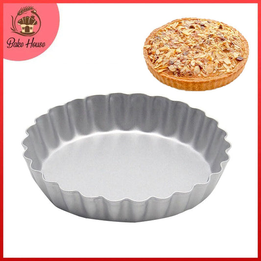 Mini Tart Pie Pan Silver Tin Medium Size