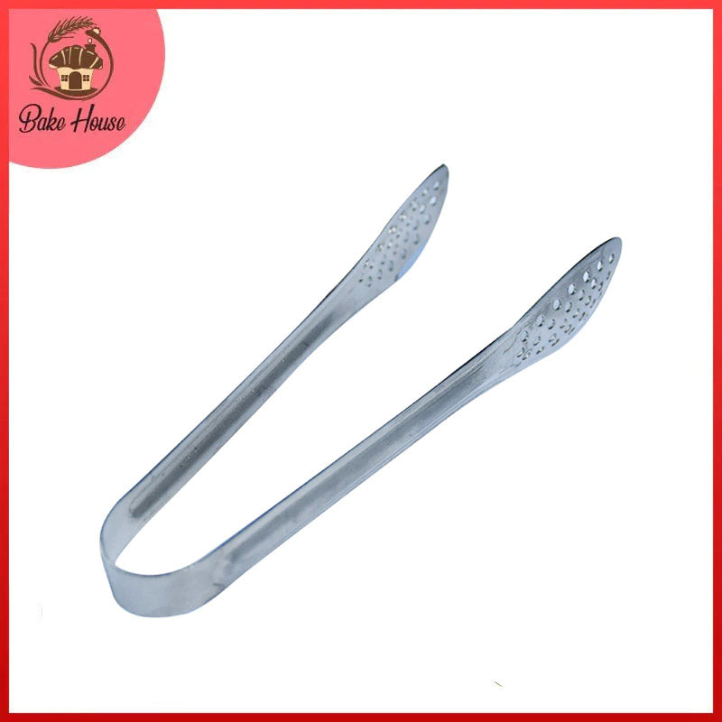 Mini Tong With Holes Stainless Steel