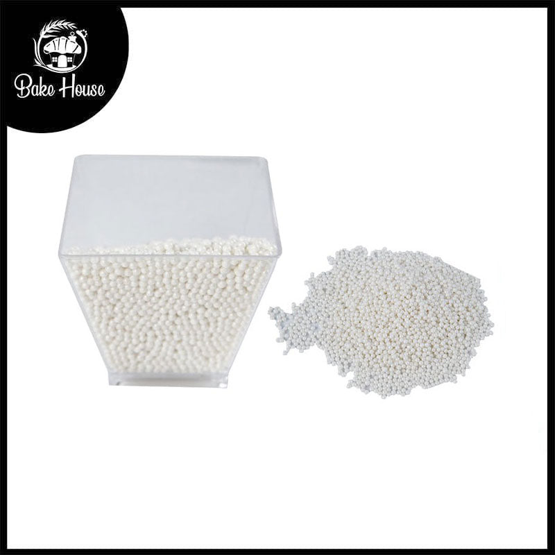 Mini White Edible Pearls 30g Pack