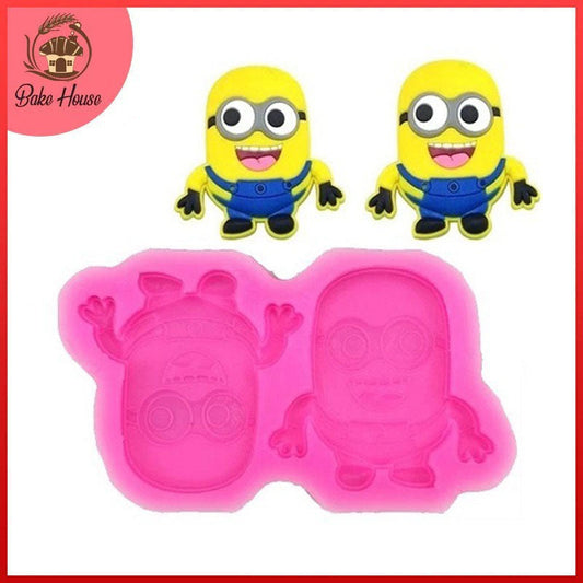 Minions Silicone Fondant Mold 2 Cavity