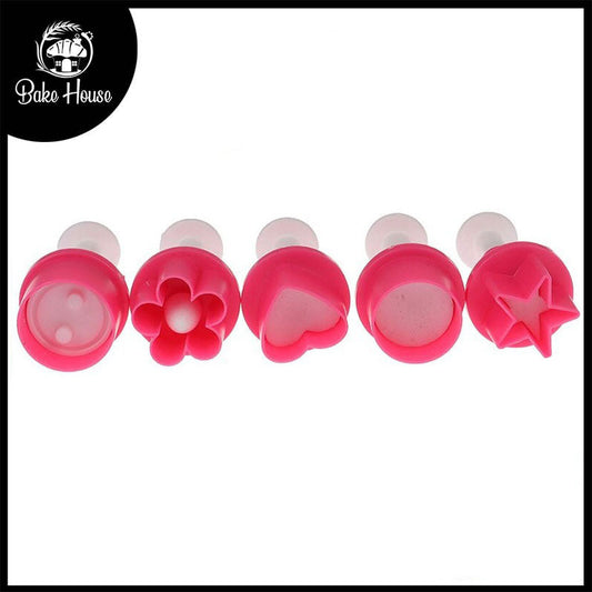 Mix Fondant Plunger Cutter 5Pcs Set