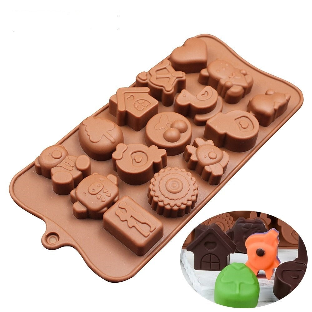 Mix House Theme Silicone Chocolate & Candy Mold