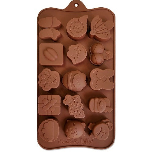 Mix Theme Silicone Chocolate Mold 15 Cavity