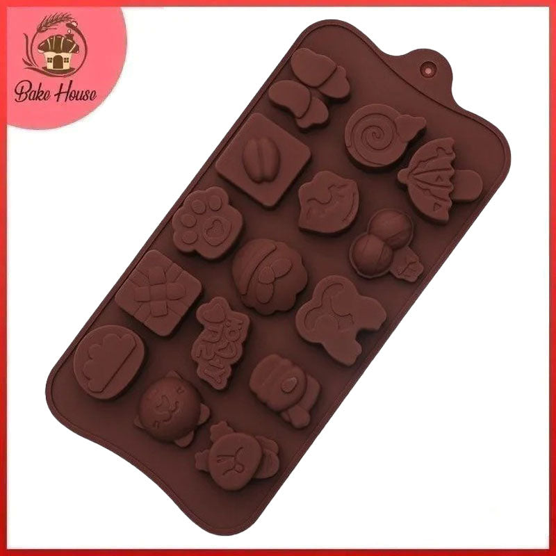 Mix Theme Silicone Chocolate Mold 15 Cavity