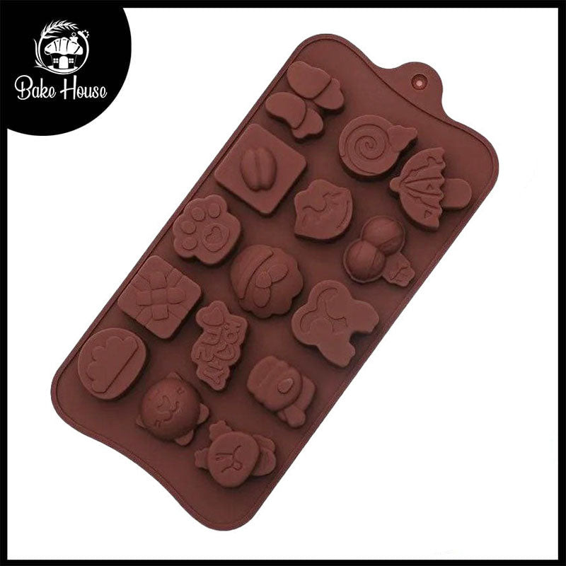 Mix Theme Silicone Chocolate Mold 15 Cavity