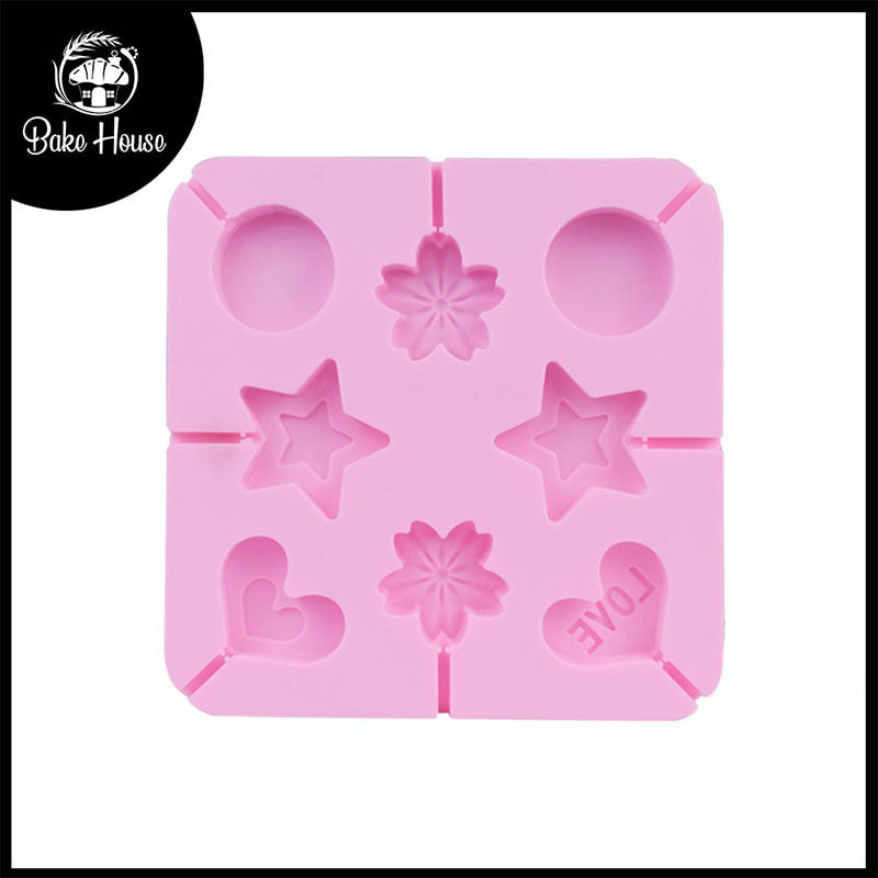 Mix Theme Silicone Lollipop Mold 8 Cavity