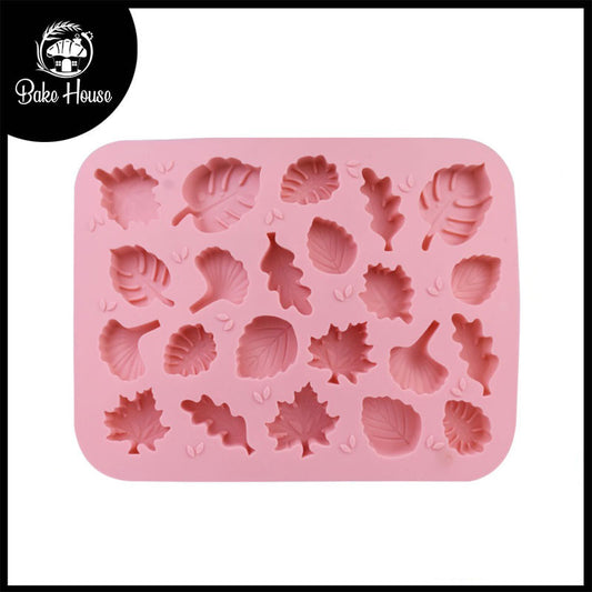 Mix leaf Silicone Chocolate & Fondant Mold 22 Cavity