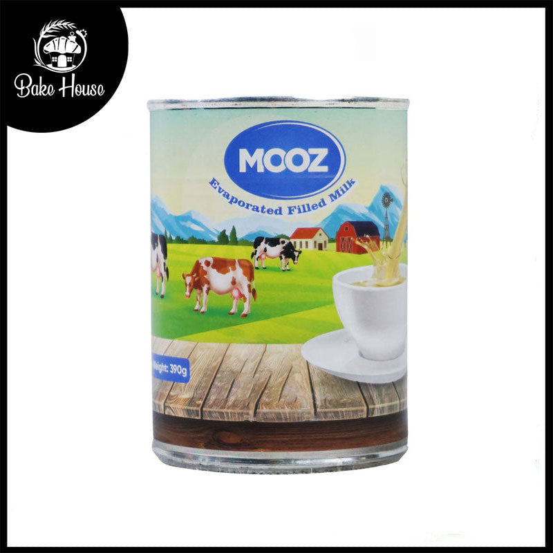 Mooz Evaporated Filled Milk 390g