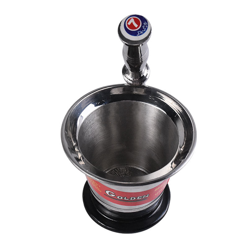 Mortar & Pestle Set Stainless Steel Size 07