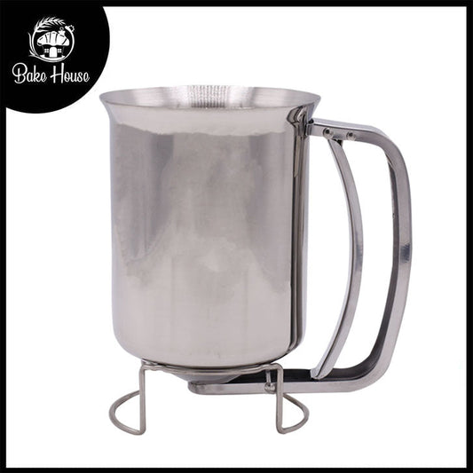 Mug Style Stainless Steel Pancake Batter Dispenser