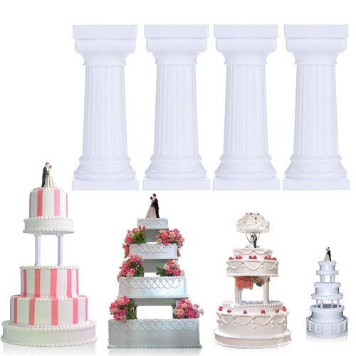 Multi Layer Cake Support Pillars Small Size 4Pcs Set