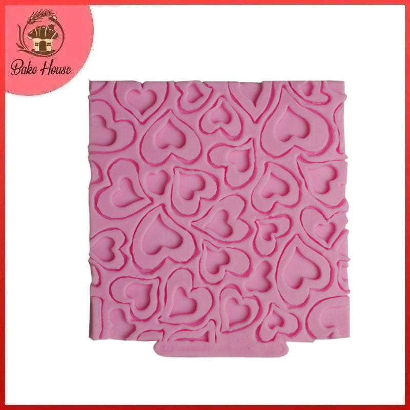 Multi Love Hearts Texture Silicone Fondant Mold