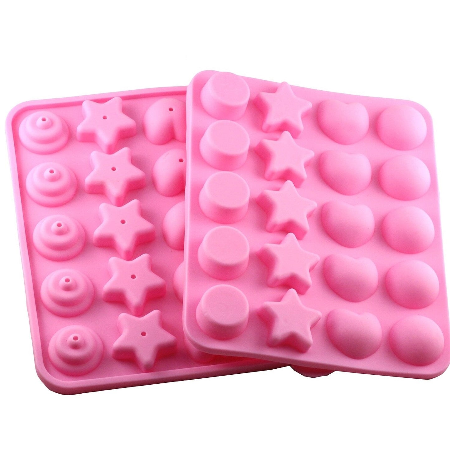 Multi Shapes Silicone Lollipop Mold 20 Cavity