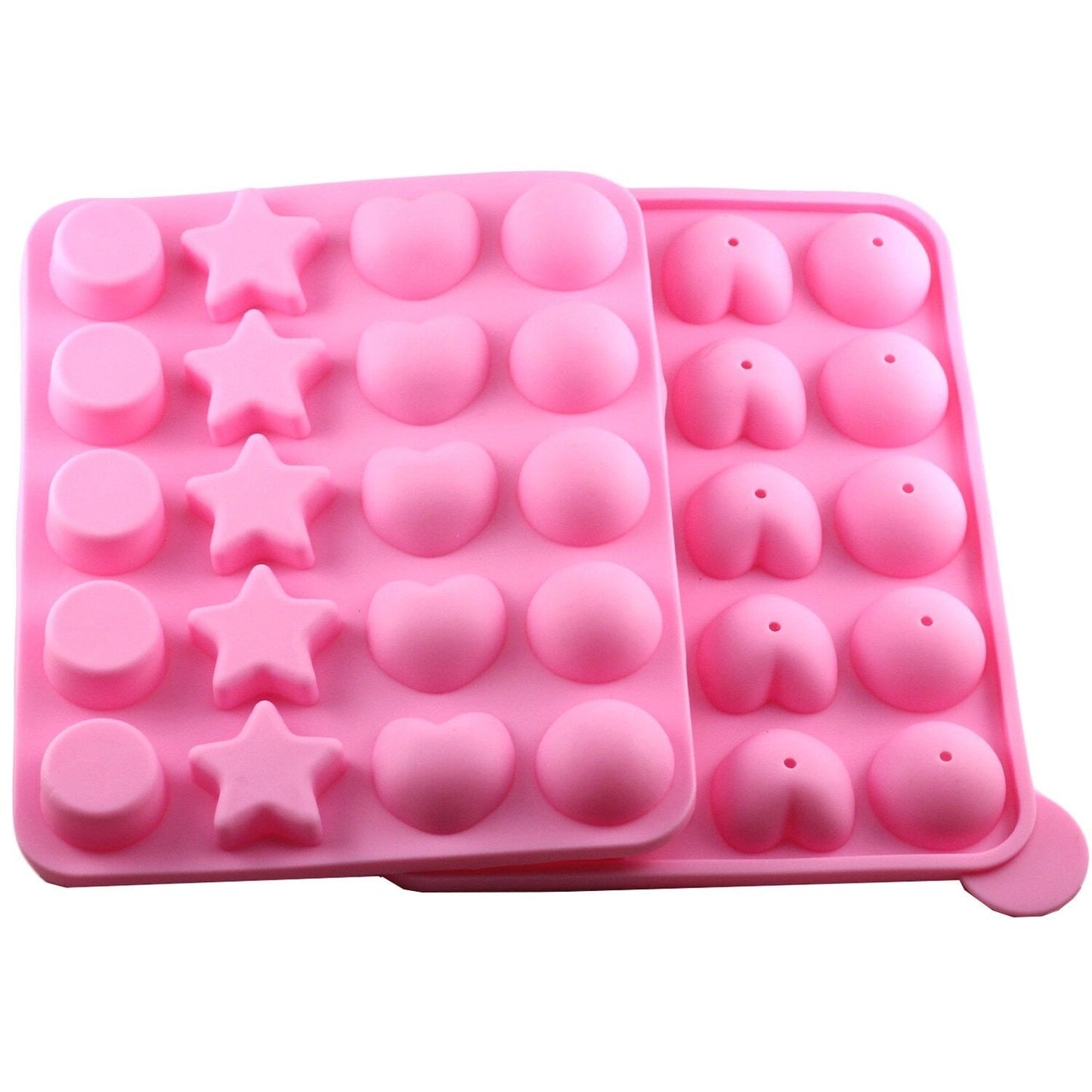 Multi Shapes Silicone Lollipop Mold 20 Cavity