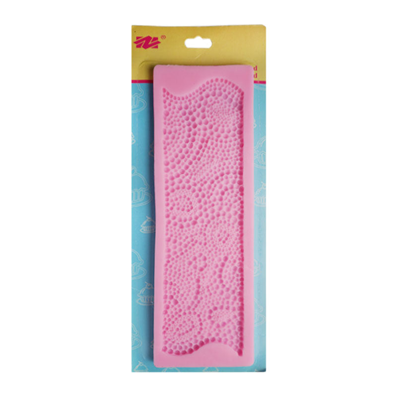 Multi Sizes Pearls Pattern Long Cake Border Silicone Fondant Mold Sheet