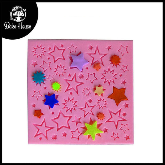 Multi Stars Silicone Fondant Cake Mold