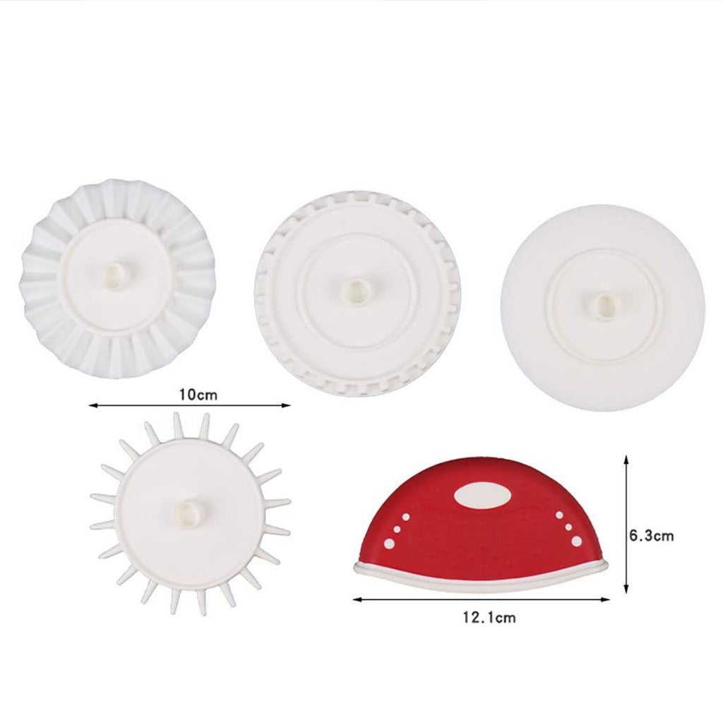 Multifunction Pizza Cutting Wheel Fluted Dough Prep Set